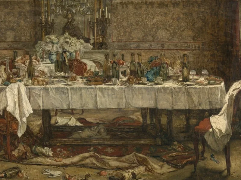 1842-Willem Linnig the Younger - Dopo la festa di matrimonio